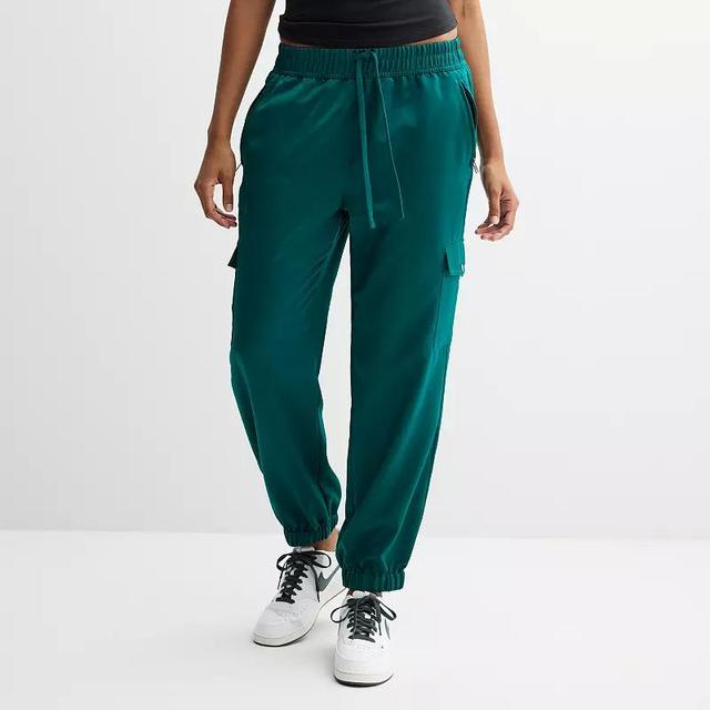 Womens Sonoma Community Brooklyn Dolly Silky Jogger With Cargo Pockets Sculptured Green Product Image