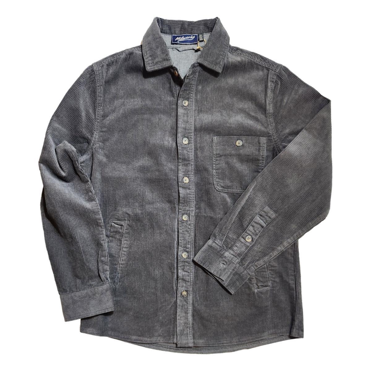 Corduroy Overshirt Charcoal Product Image