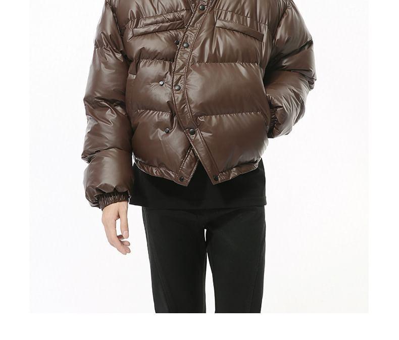 High Neck Zip-Up Puffer Jacket Product Image