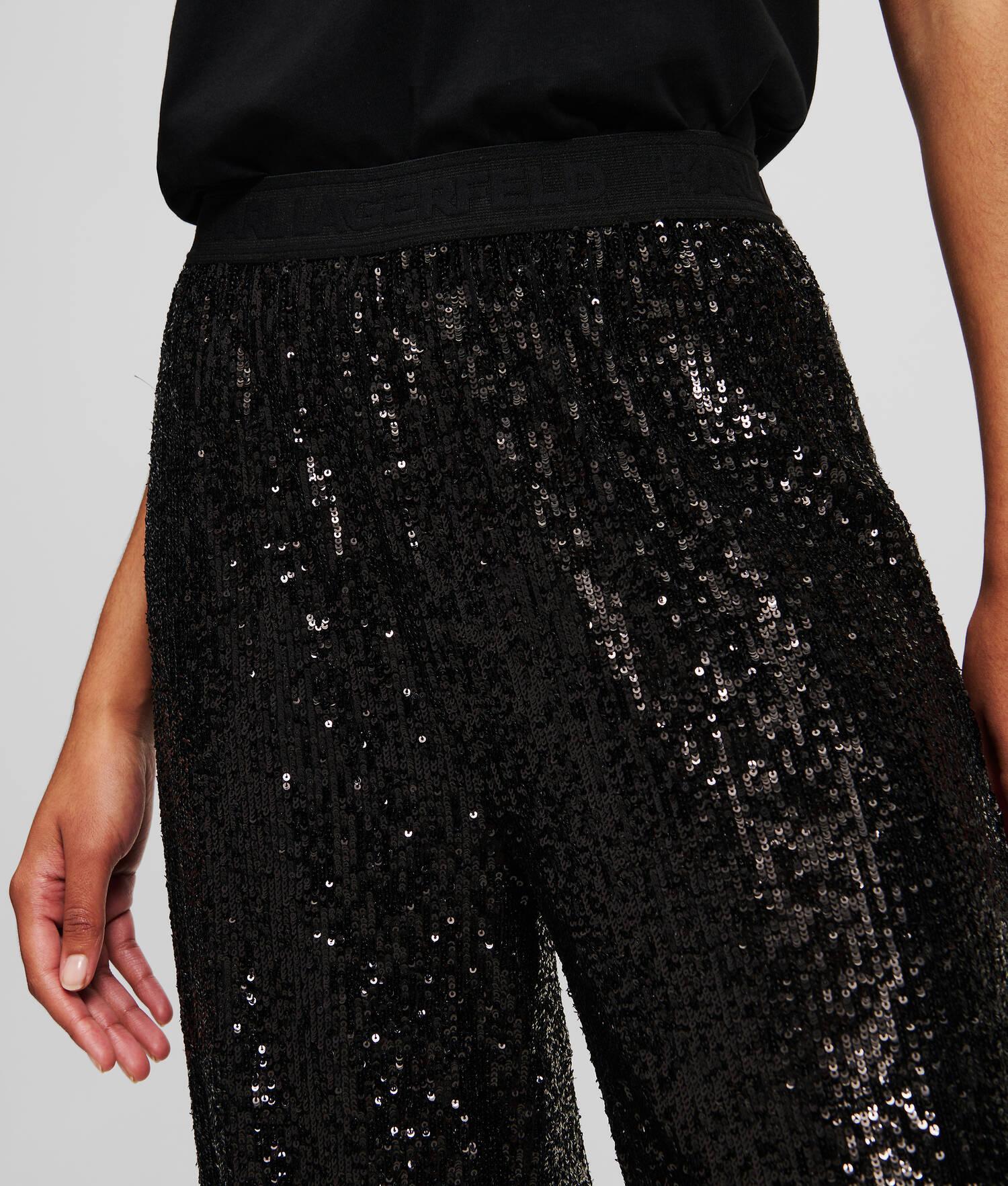 SEQUIN JERSEY PANTS Product Image