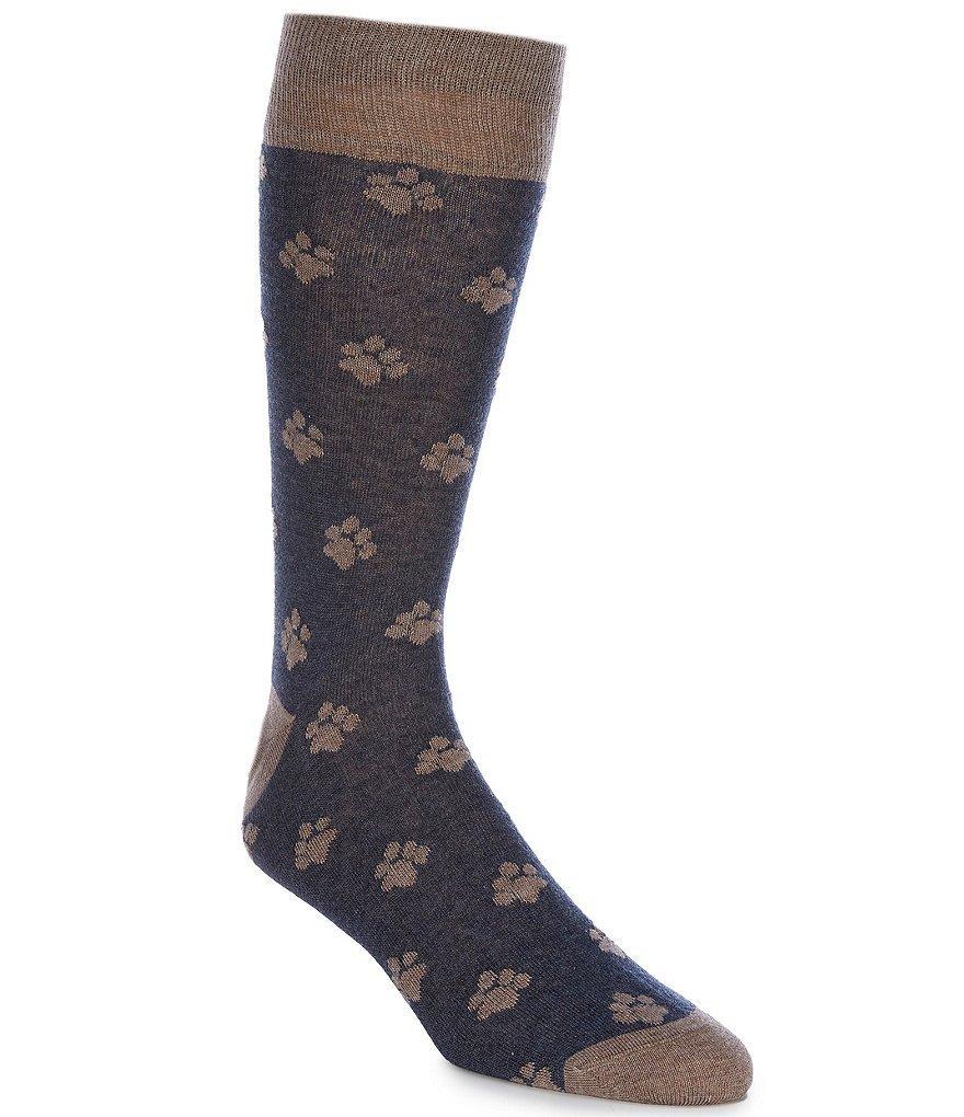 Cremieux Paw Prints Crew Dress Socks Product Image