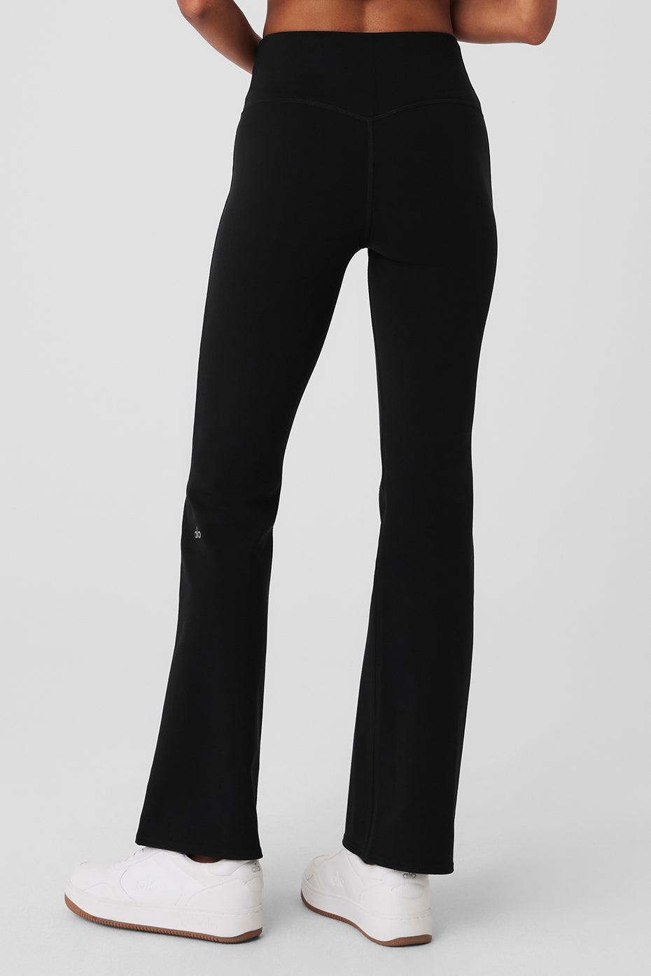 Airbrush High-Waist Flare Legging - Black Female Product Image