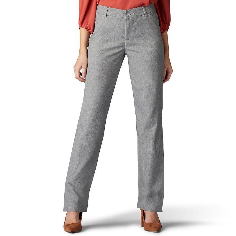 Womens Lee Wrinkle-Free Relaxed Fit Straight-Leg Pants Product Image