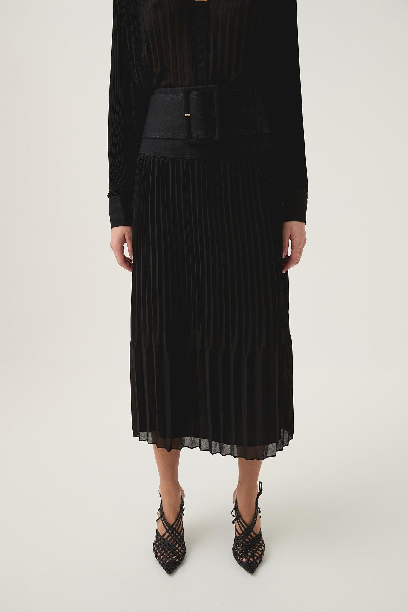 Cathedra Belted Midi Skirt Product Image