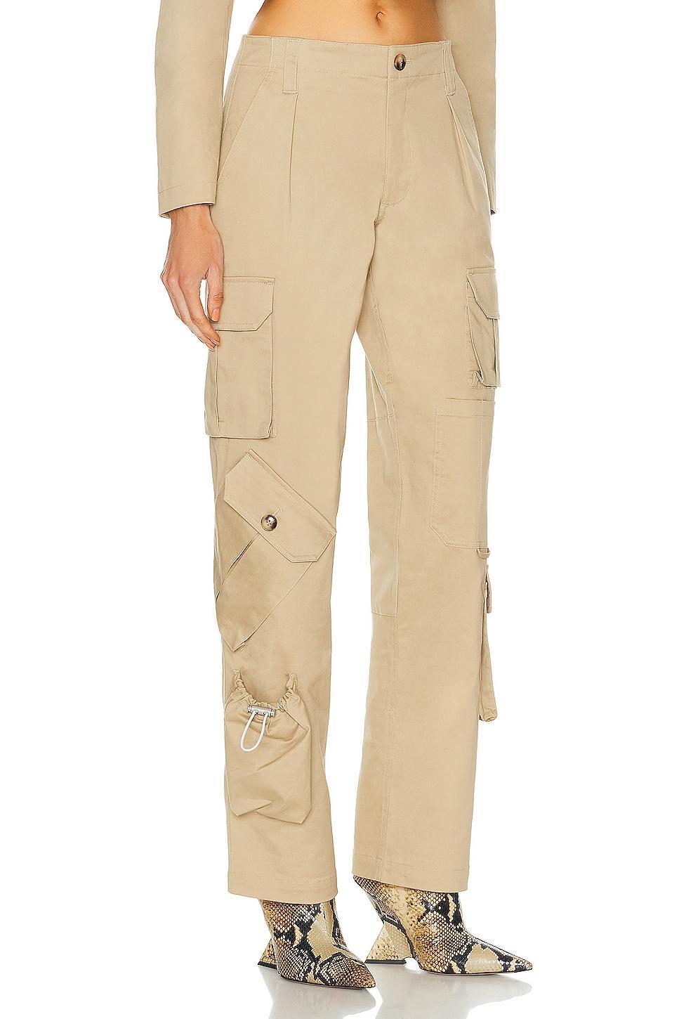 RTA Multi Pocket Cargo Pant in Beige Product Image