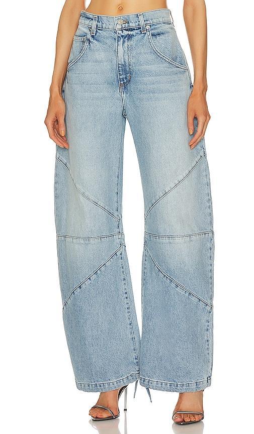 Womens Fredric High-Rise Bowed Wide-Leg Jeans Product Image