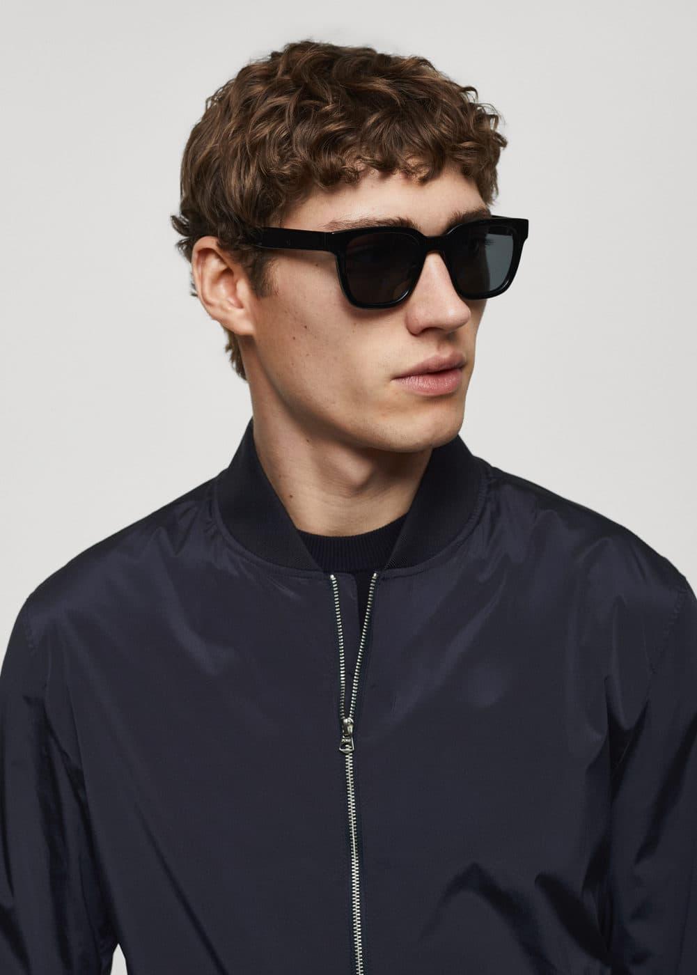 MANGO MAN - Water repellent bomber jacket dark navyMen Product Image