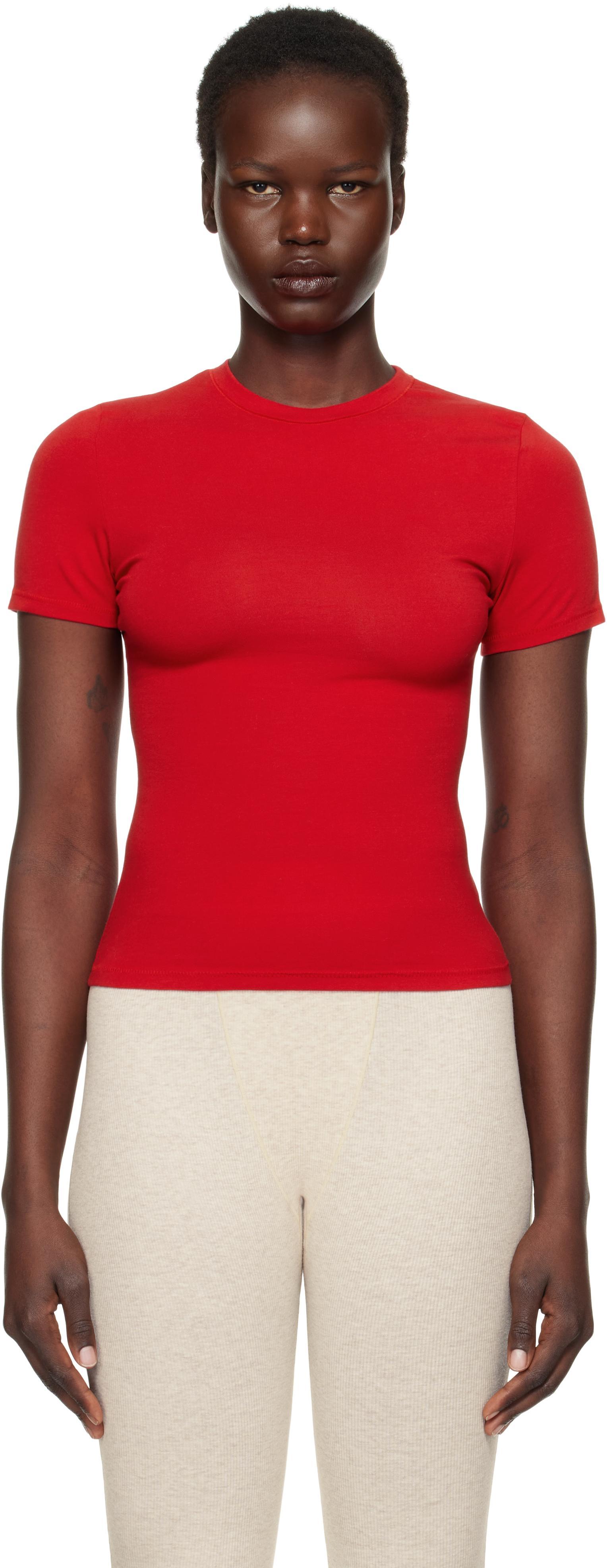 Red Cotton Jersey T-shirt product image