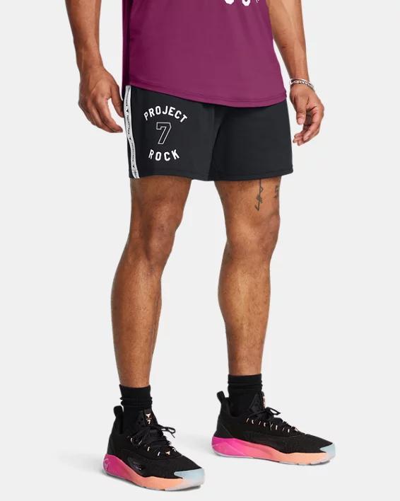 Men's Project Rock Mesh Badge Of Honor Shorts Product Image