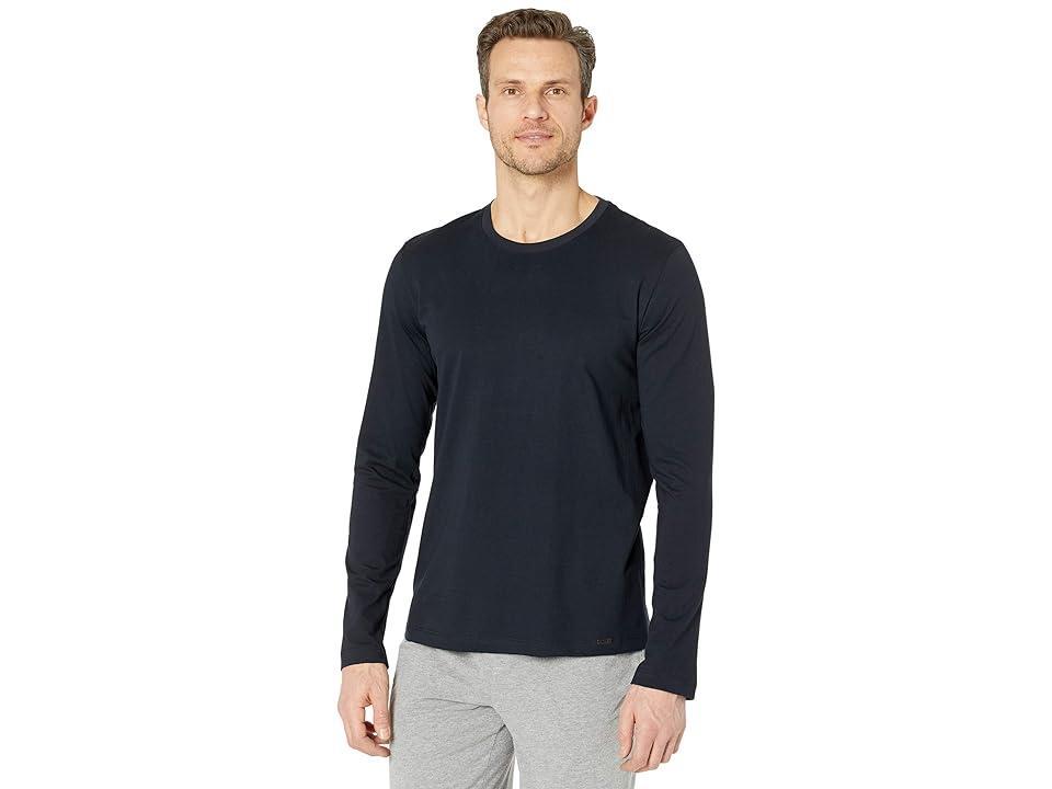 Hanro Living Long Sleeve Crew Neck Shirt Men's T Shirt Product Image