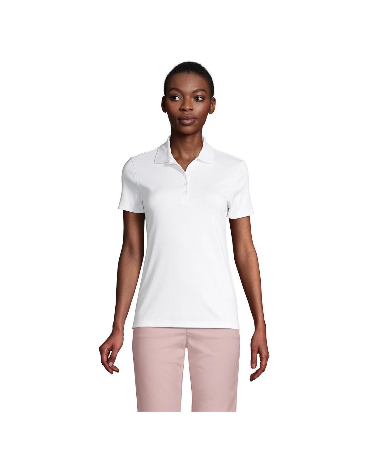 Womens Lands End Supima Cotton Polo Shirt Product Image