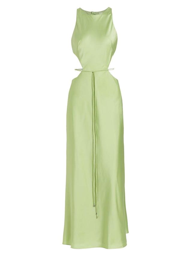 Womens Lune Cut-Out Satin Maxi Dress Product Image