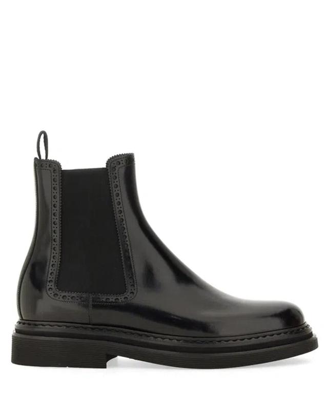 Brushed Ankle Boots In Nero Product Image