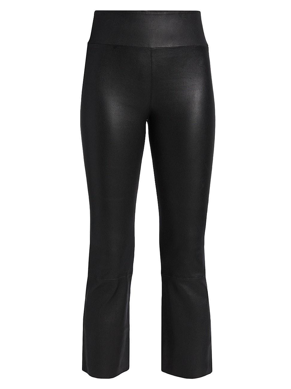 SPRWMN High Waist Crop Flare Legging Black. (also in XS). Product Image