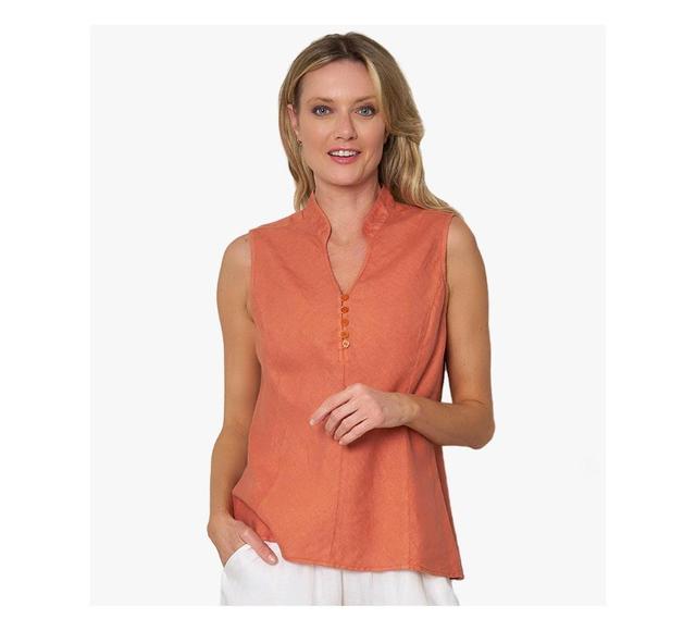 Stella Carakasi Womens Linen Sleeveless In Line Top Product Image