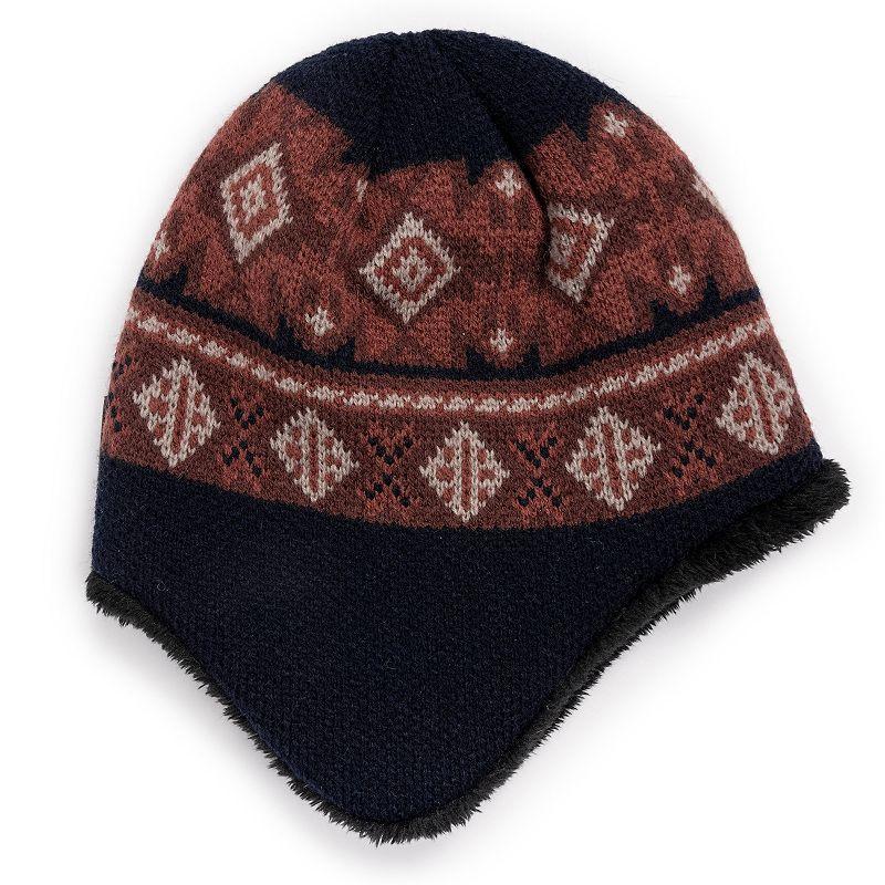 Mens MUK LUKS Earflap Beanie, Blue Product Image