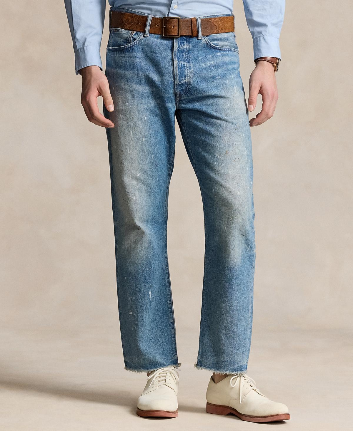 Polo Ralph Lauren Mens Heritage Straight-Fit Distressed Jeans product image