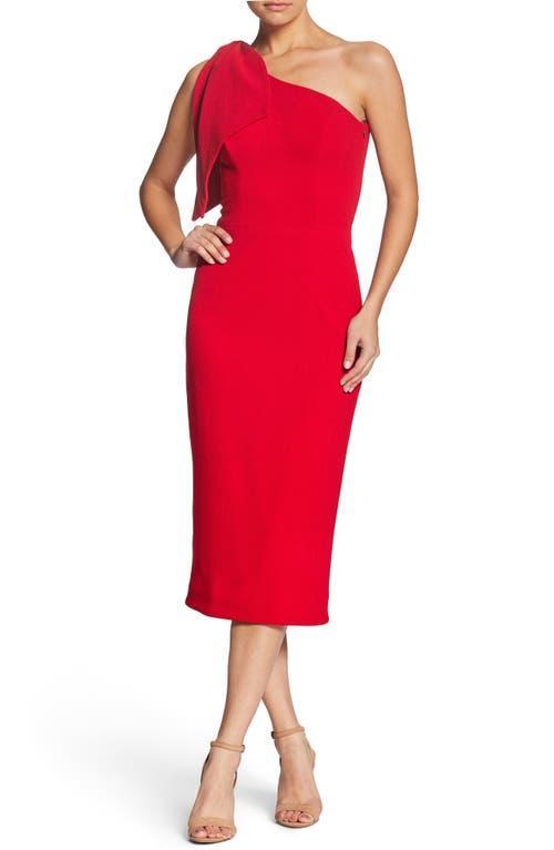 Dress the Population Tiffany One-Shoulder Midi Dress Product Image