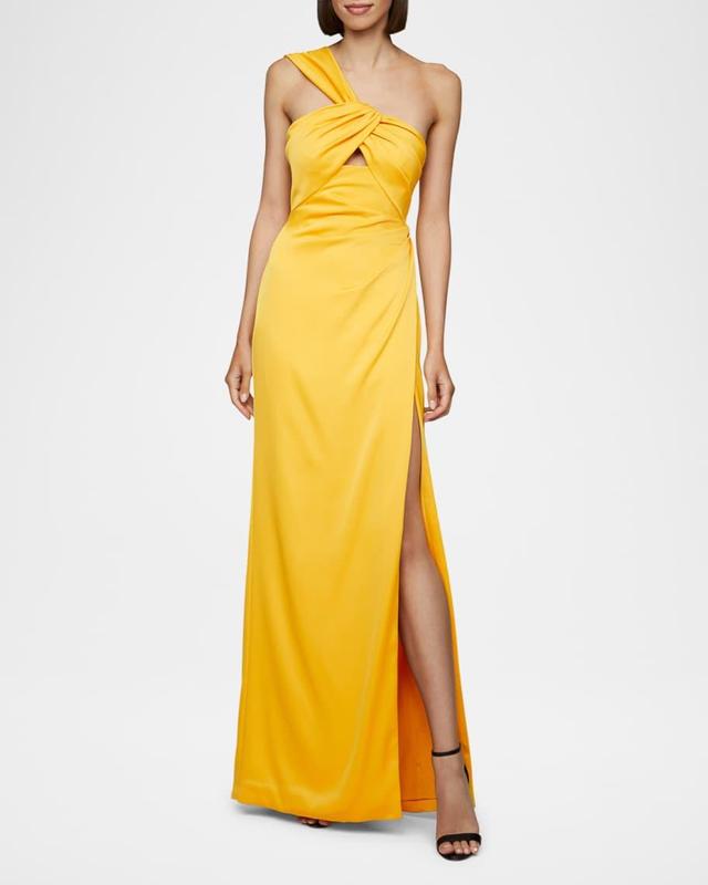 Blaise One-Shoulder Cutout Column Gown Product Image