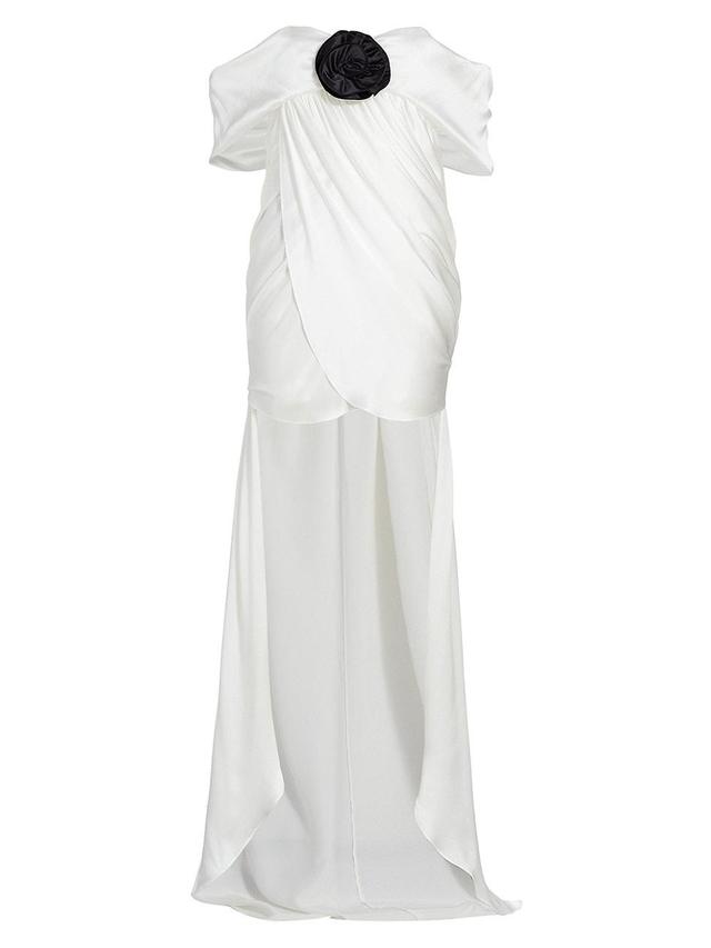 Womens Riley Silk Charmeuse Bridal Dress Product Image