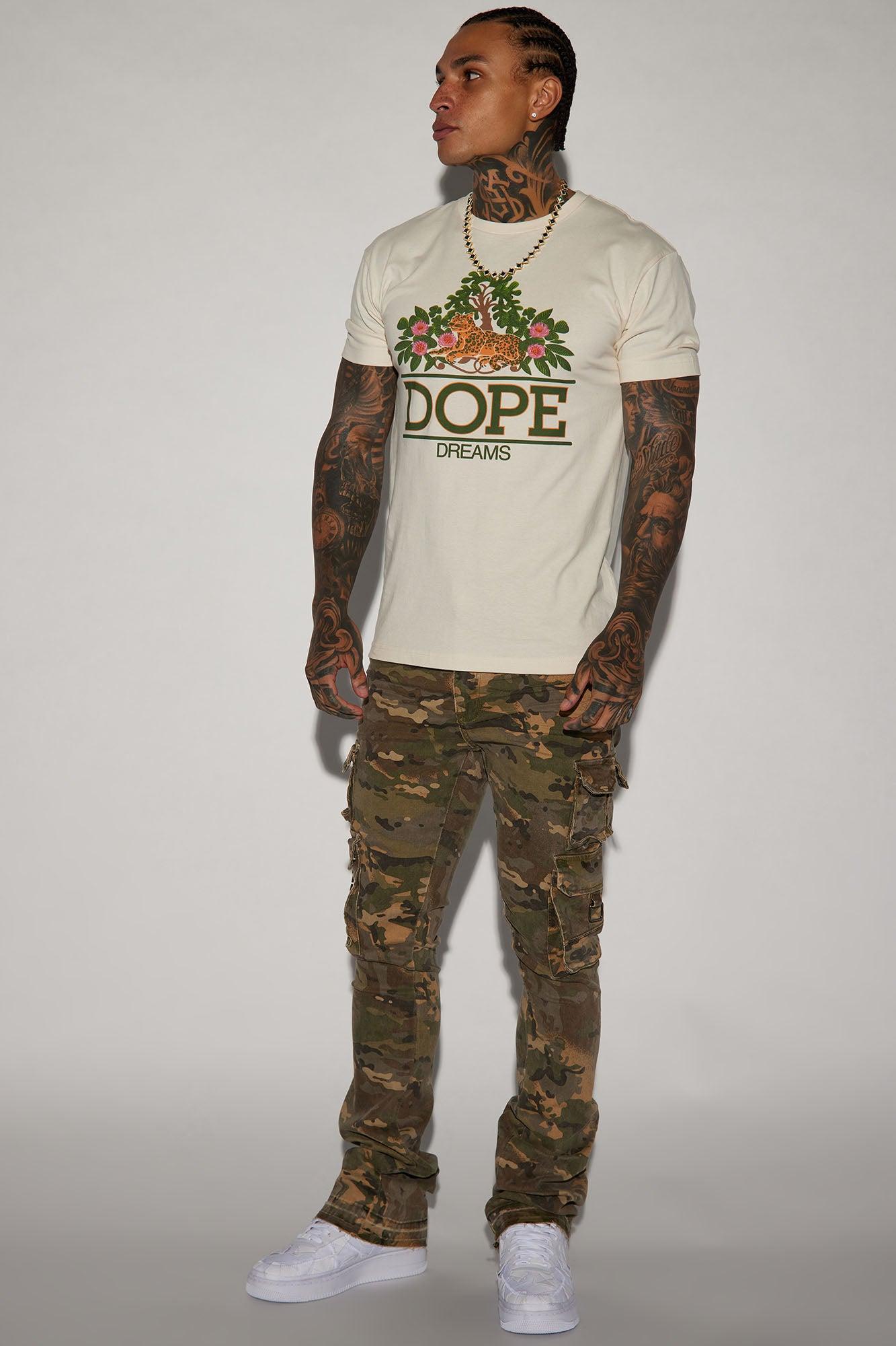 Loaded Stacked Skinny Cargo Pants - Camouflage Product Image