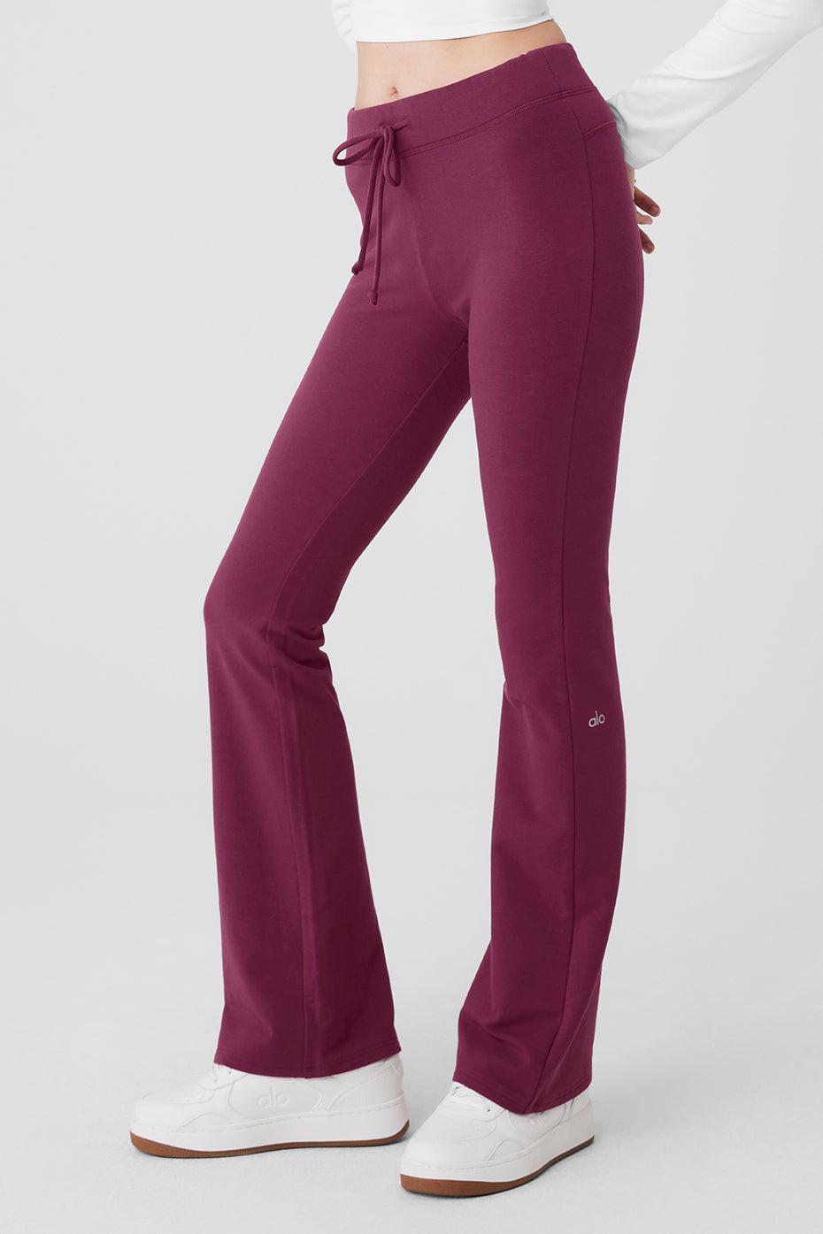 Sway Boot Cut Sweatpant - Wild Berry Product Image