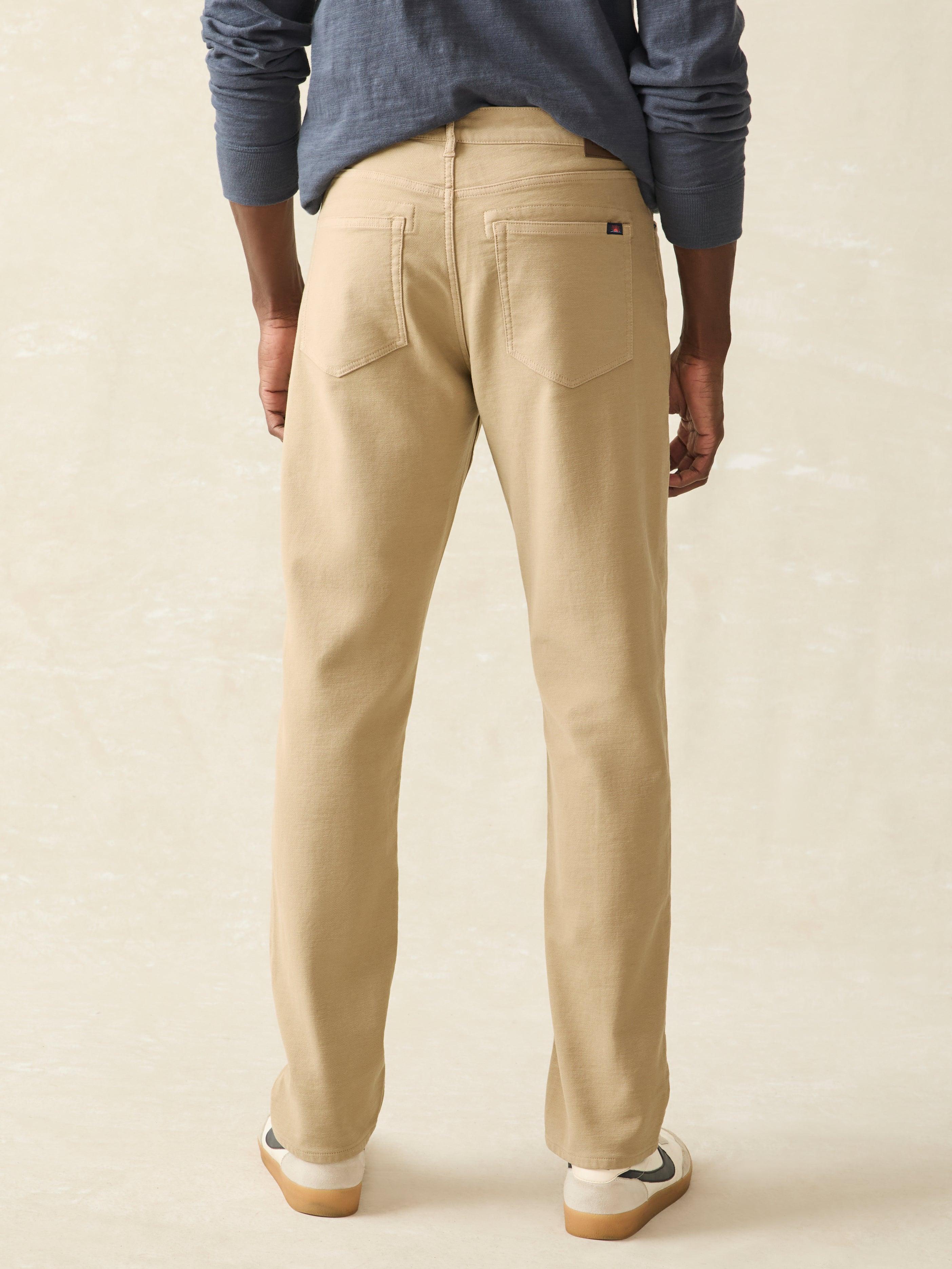 Stretch Terry 5-Pocket Athletic Fit Pant - Desert Khaki Male Product Image