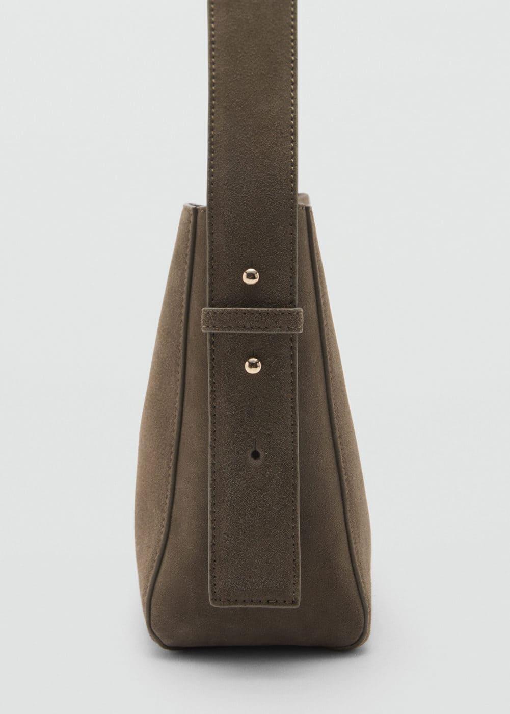 MANGO - Leather shoulder bag - One size - Women Product Image