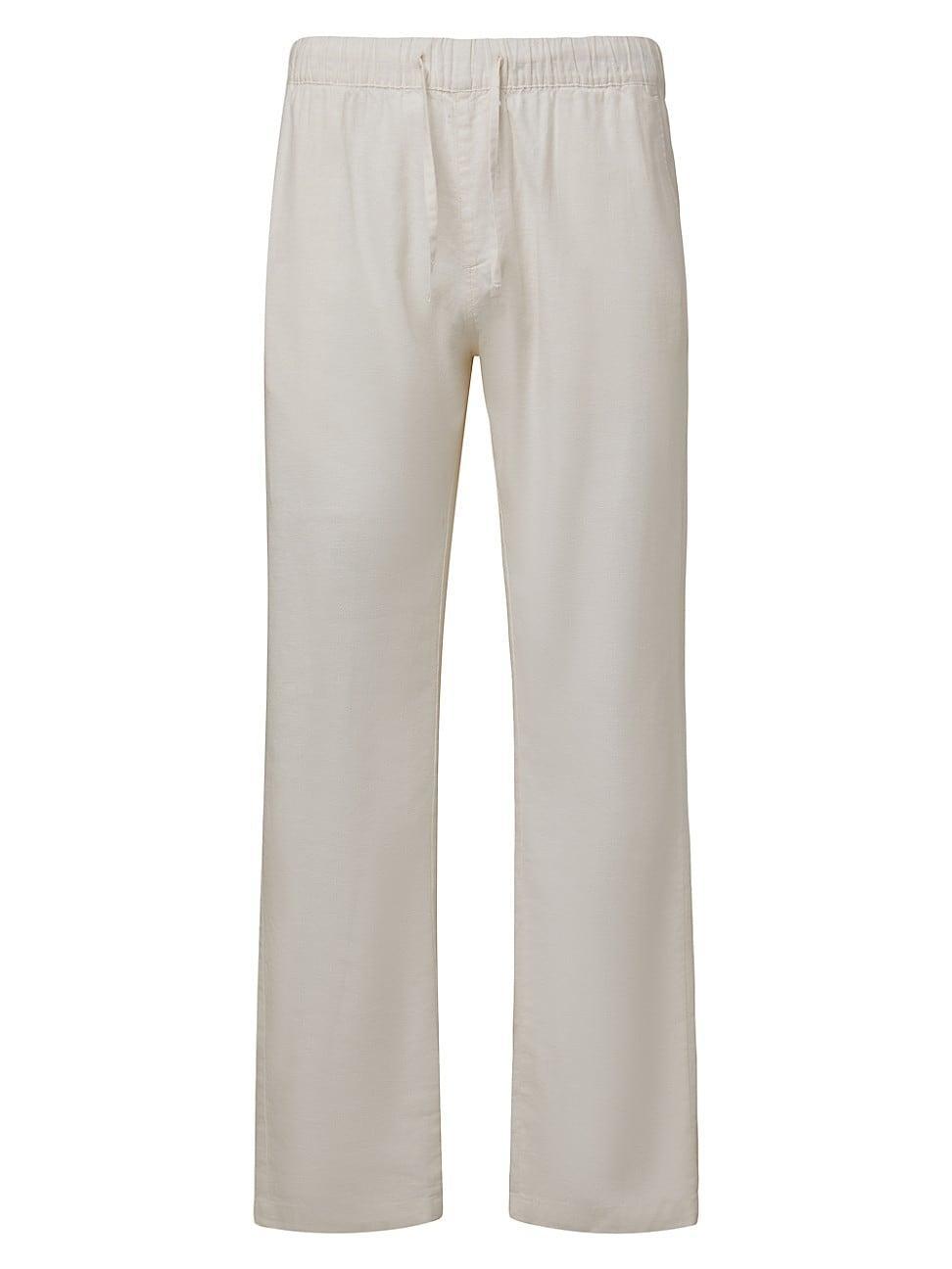 Mens Linen-Blend Drawstring Pants Product Image