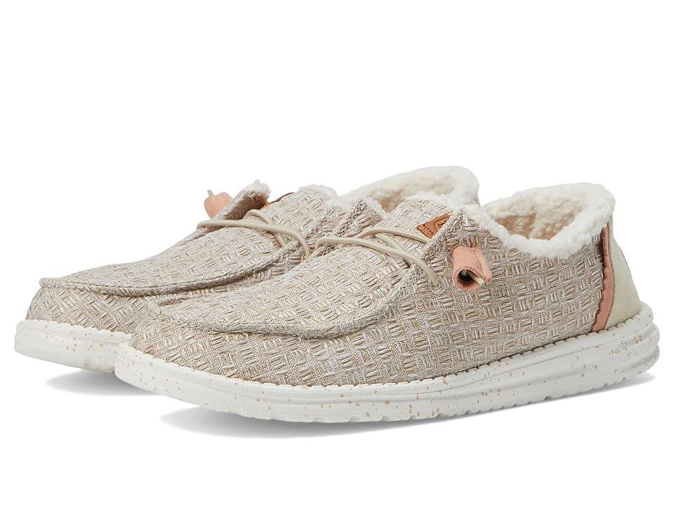 HEYDUDE Womens Wendy Warmth Faux Fur Slip Ons Product Image