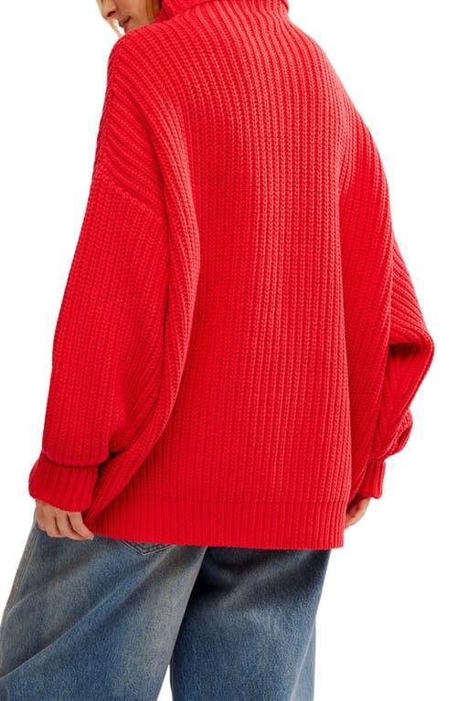 Swim Too Deep Turtleneck Sweater In Heart Eyes Product Image