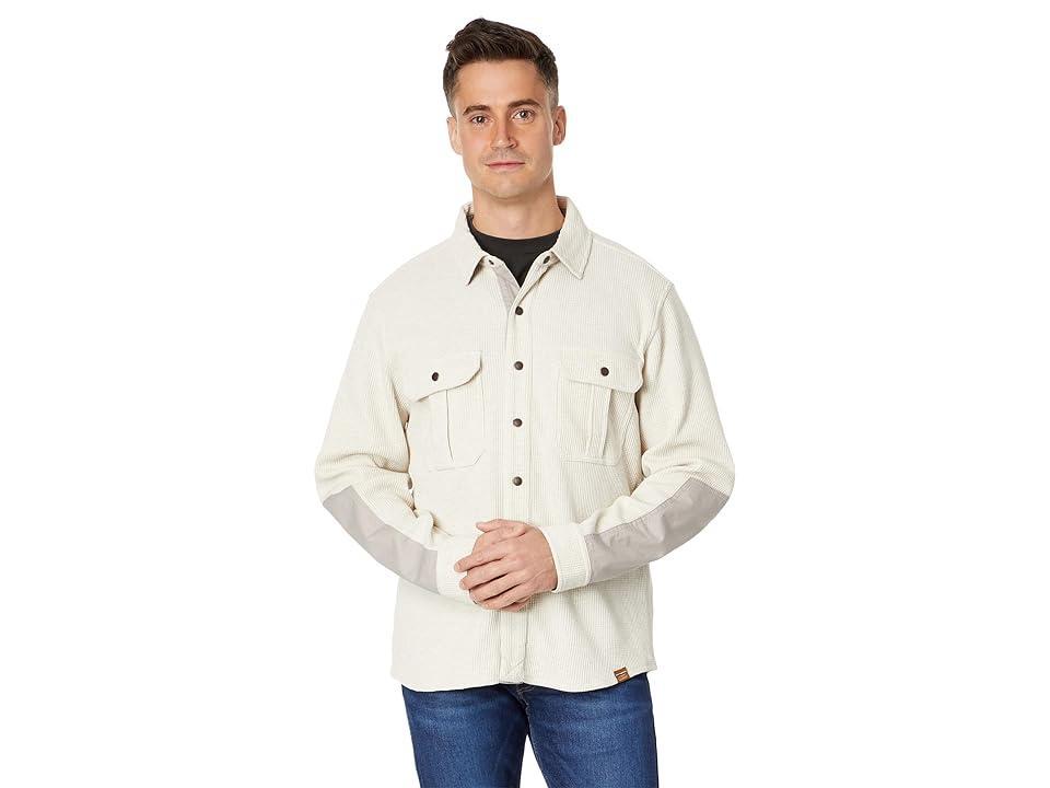 L.L.Bean Beanbuilt Waffle Overshirt (Silver Birch Heather) Men's Clothing Product Image