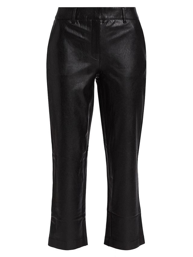 Commando Crop Tapered Faux Leather Trousers Product Image