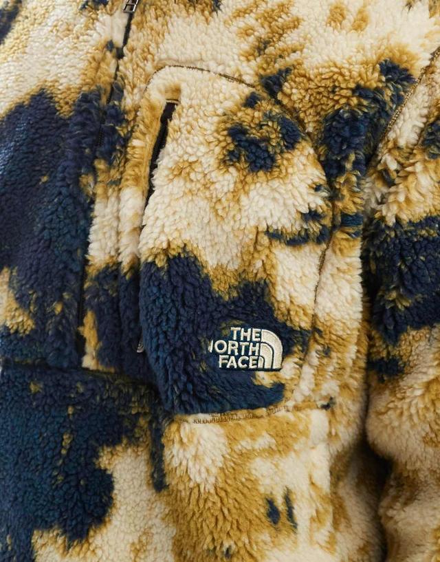 The North Face M66 extreme pile fleece quarter zip jacket in bleach dye print Product Image