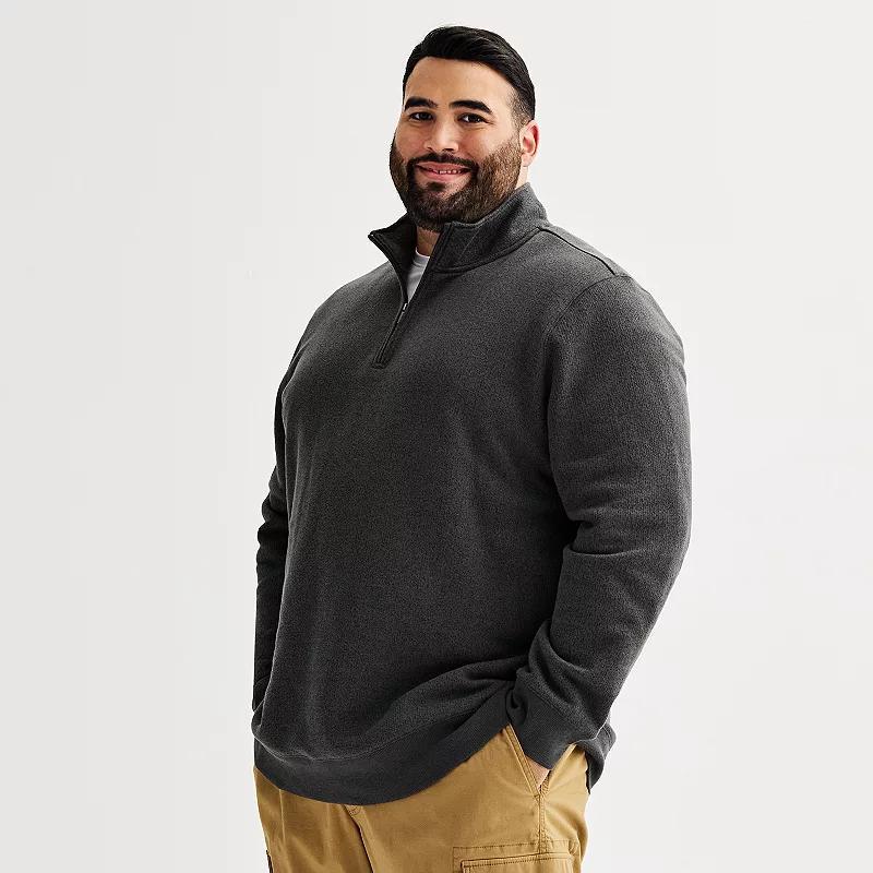 Big & Tall Sonoma Goods For Life Fleece Quarter Zip Pullover, Mens product image