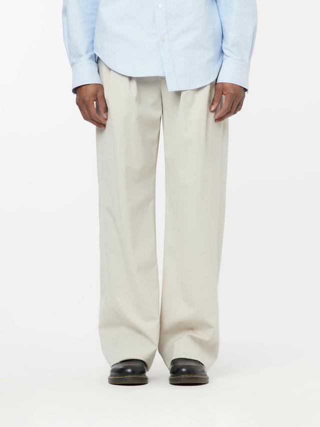 Pleated Shift Trousers (Ecru) Product Image