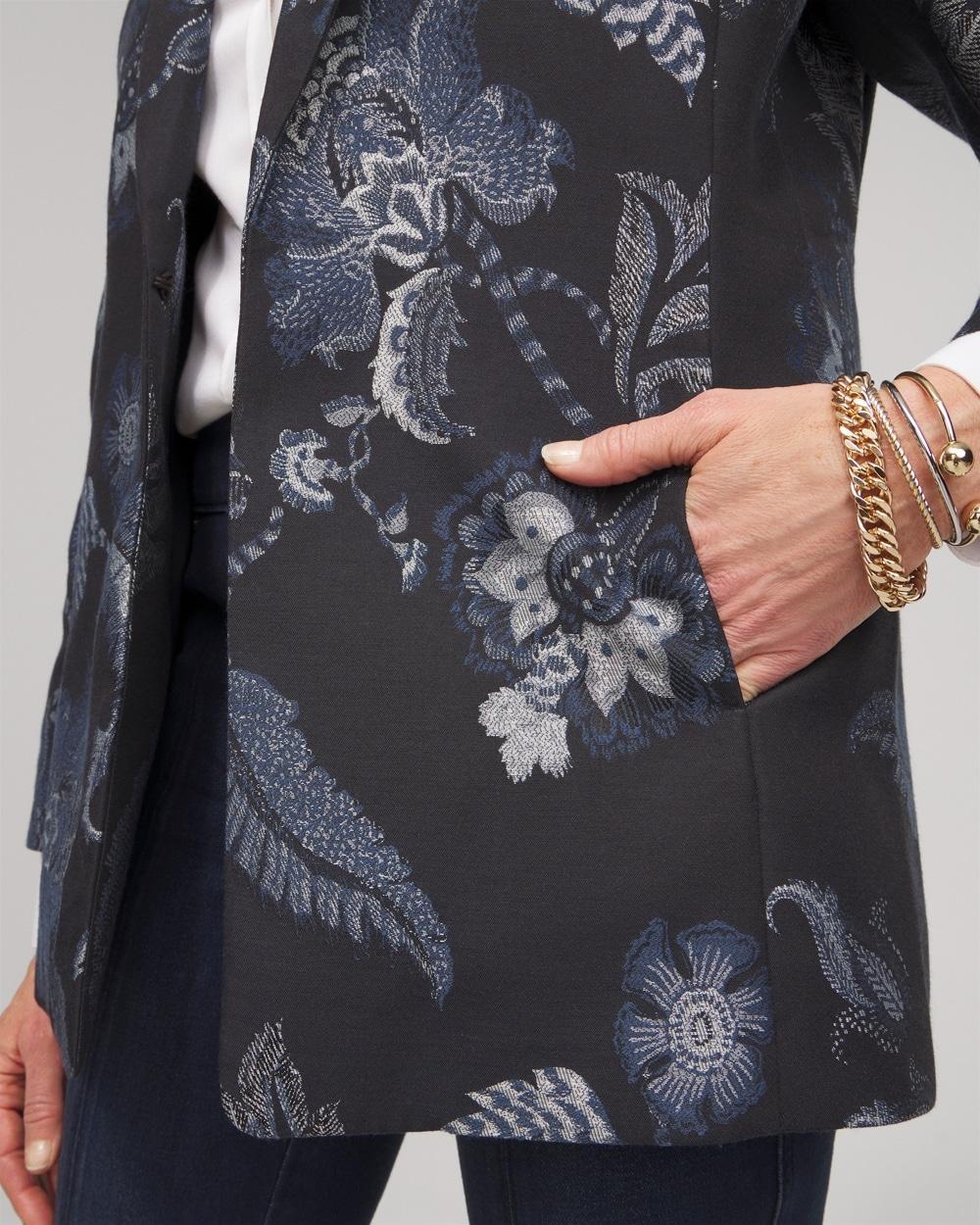 Floral Jacquard Blazer Product Image