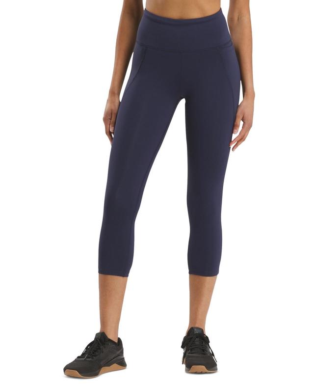 Reebok Womens Lux High-Rise Pull-On 3/4 Leggings Product Image