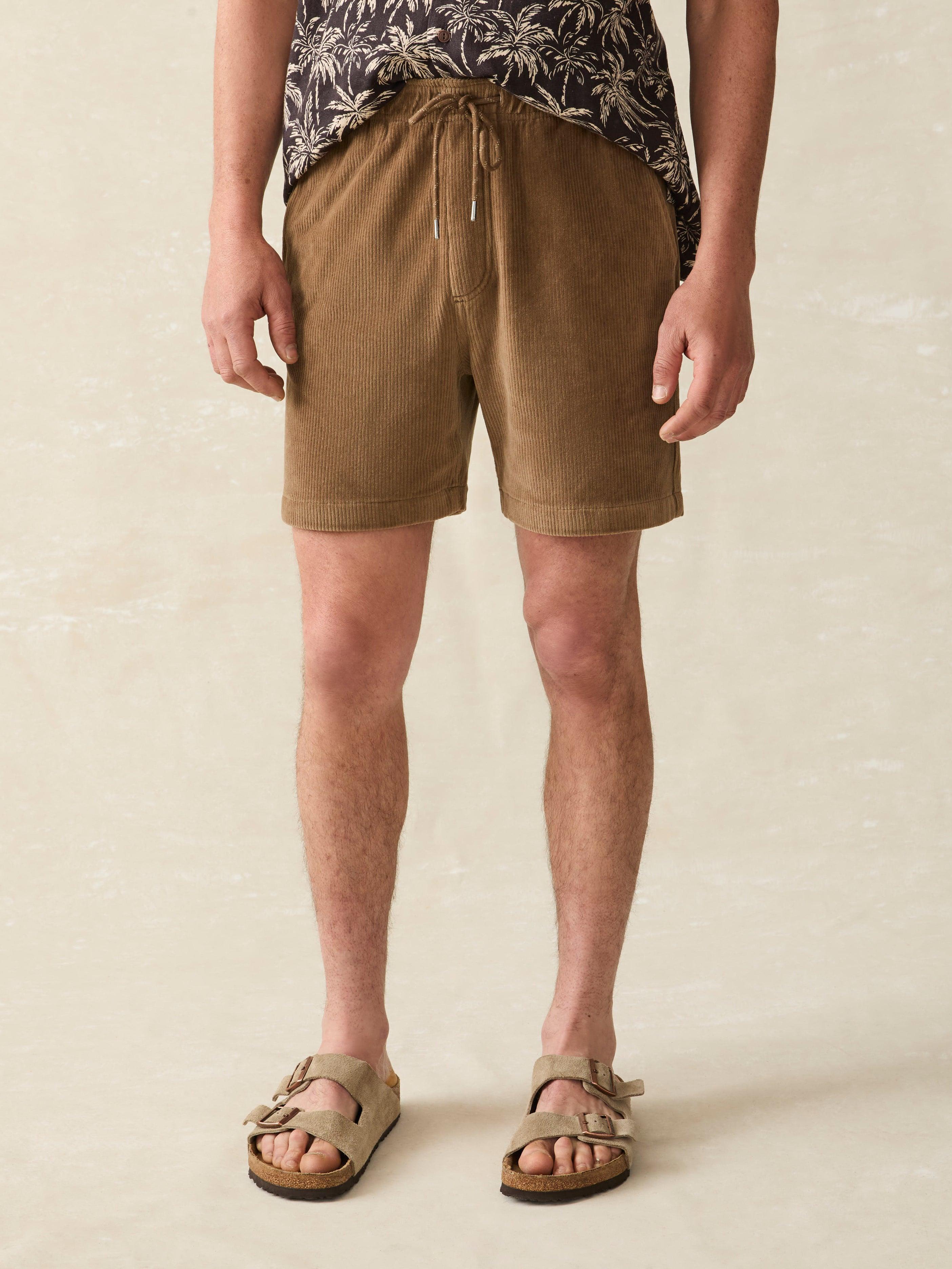 Essential Italian Knit Cord Short (6" Inseam) - Spring Umber Male Product Image