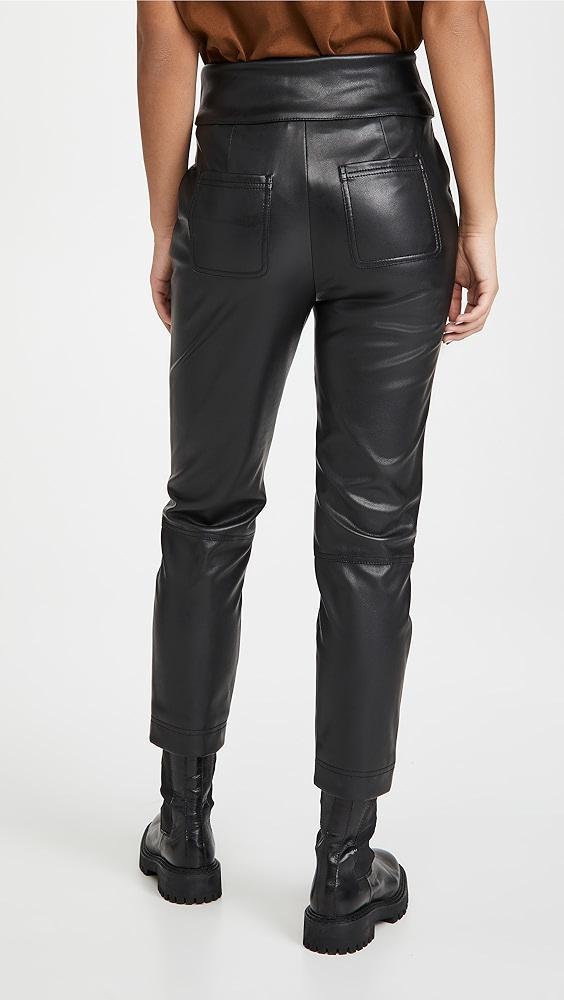 SIMKHAI Tessa Vegan Leather Tie Waist Pants | Shopbop Product Image