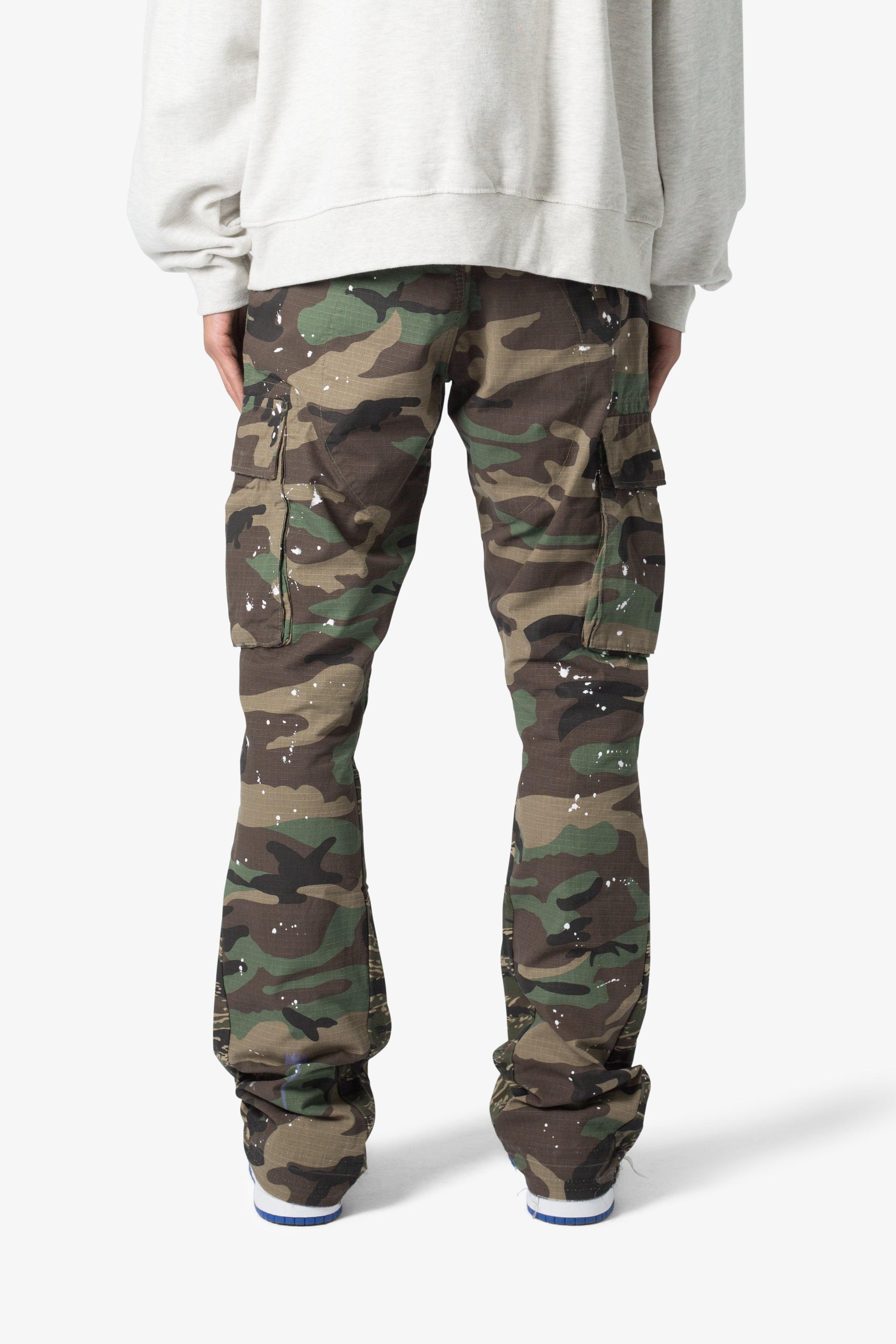 Bootcut Cargo Pants - Camo Product Image