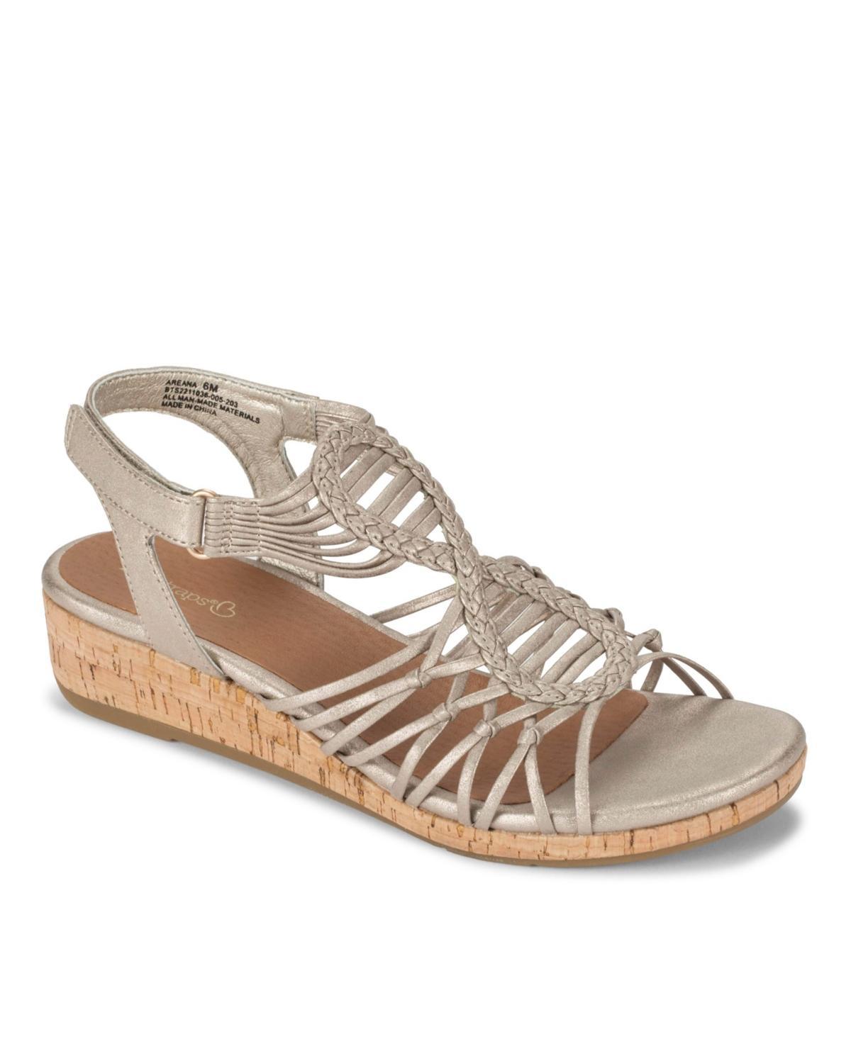 Baretraps Areana Womens Wedge Sandals Lt Brown Product Image