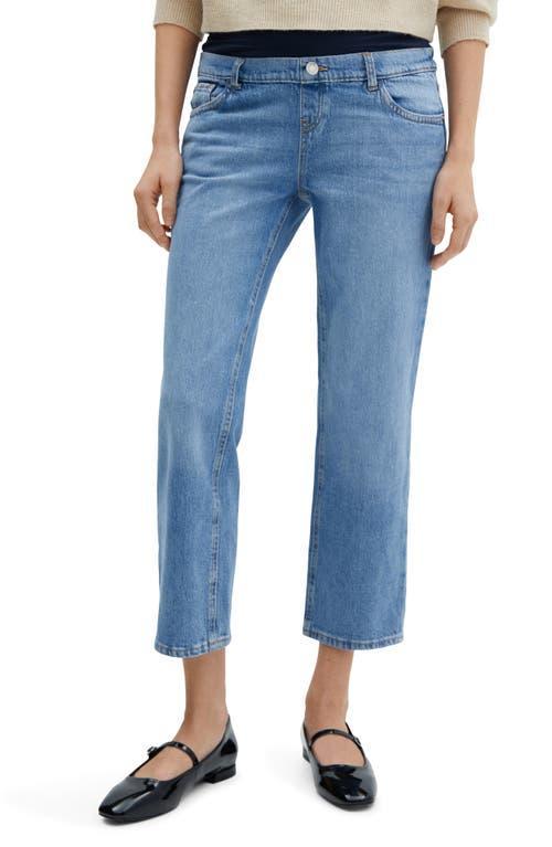 MANGO - Maternity Straight Jeans medium blueWomen Product Image