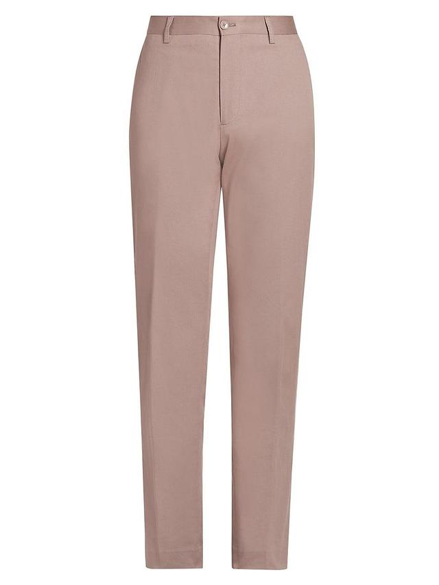 Mens Cotton Flat-Front Pants Product Image