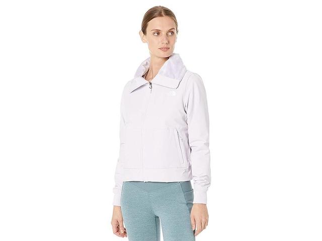 The North Face Shelbe Raschel Bomber (Lavender Fog) Women's Clothing Product Image