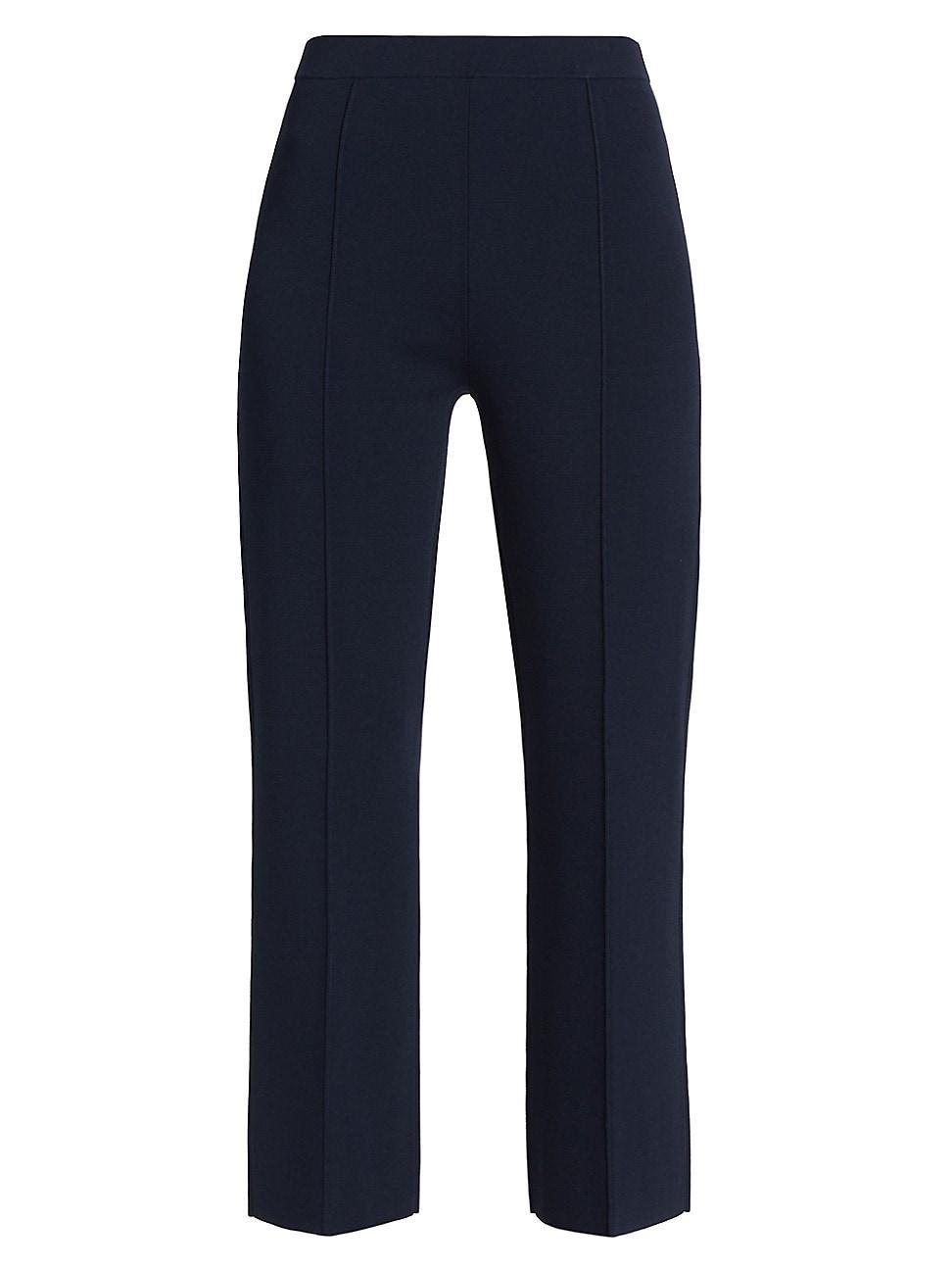 Womens Compact Crepe Crop Flare Pants product image