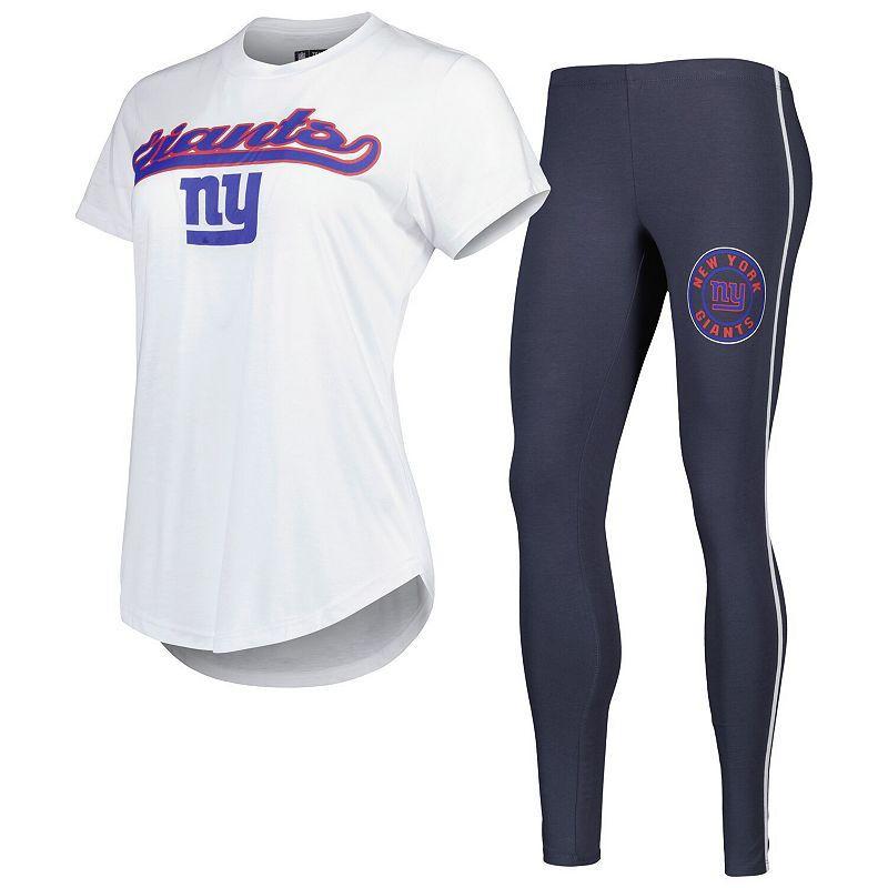 Womens Concepts Sport /Charcoal New York Giants Sonata T-Shirt & Leggings Sleep Set Product Image