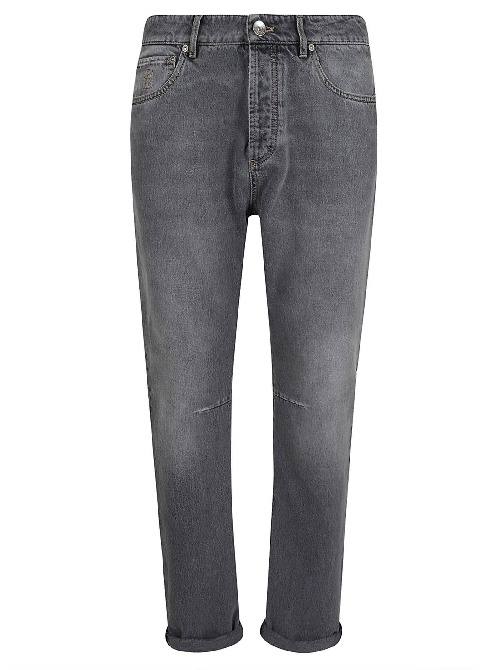 Denim Pants In Grey Product Image