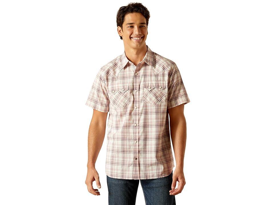 Ariat Hanson Retro Fit Shirt (Egret) Men's Clothing Product Image