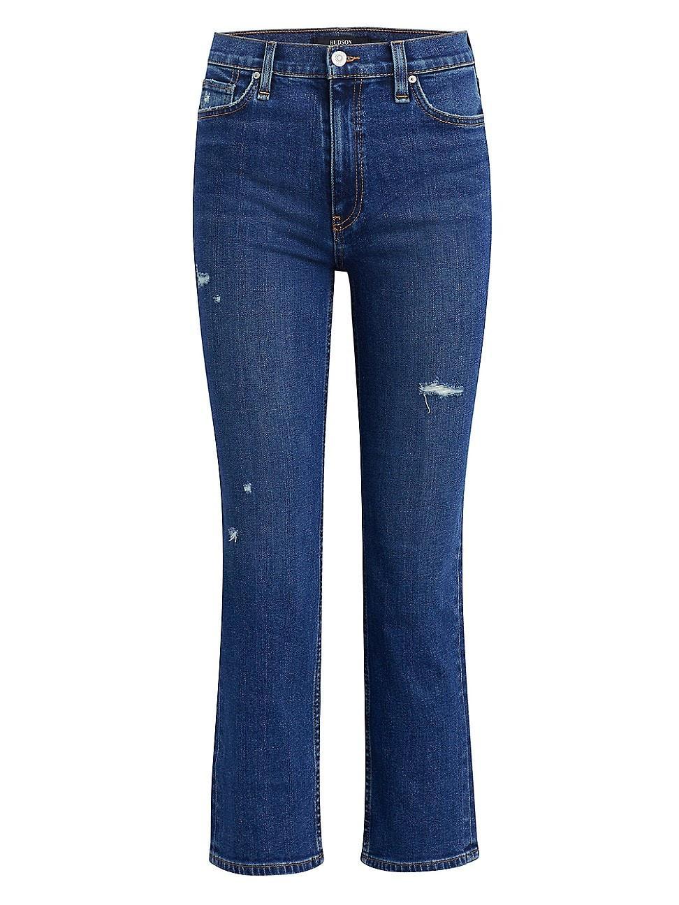 Womens Remi Flared Ankle-Crop Jeans Product Image